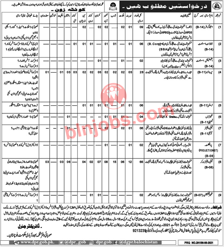 Population Welfare Department Balochistan 2021 - Application Form