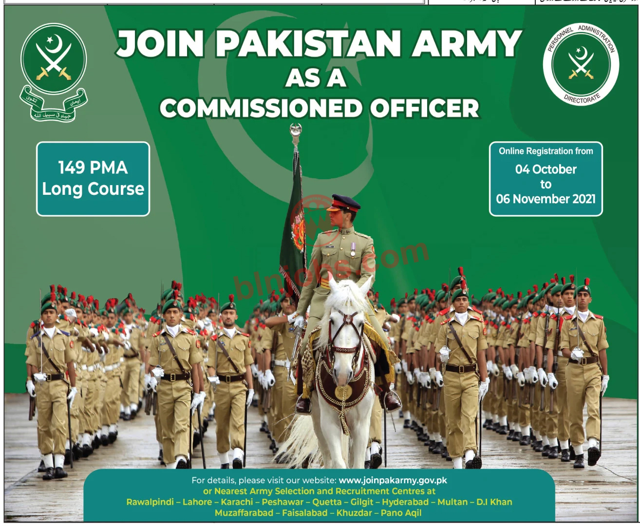 Join Pak Army PMA Long Course 149 Jobs