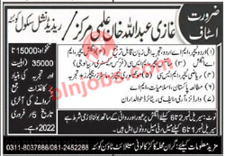Ghazi Abdullah Ilmi Markaz Residential School Quetta Jobs 2022
