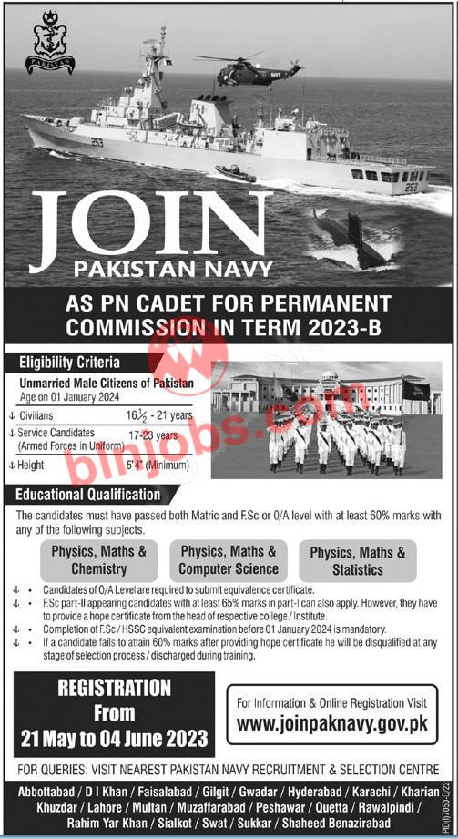 Join Pak Navy Jobs 2023