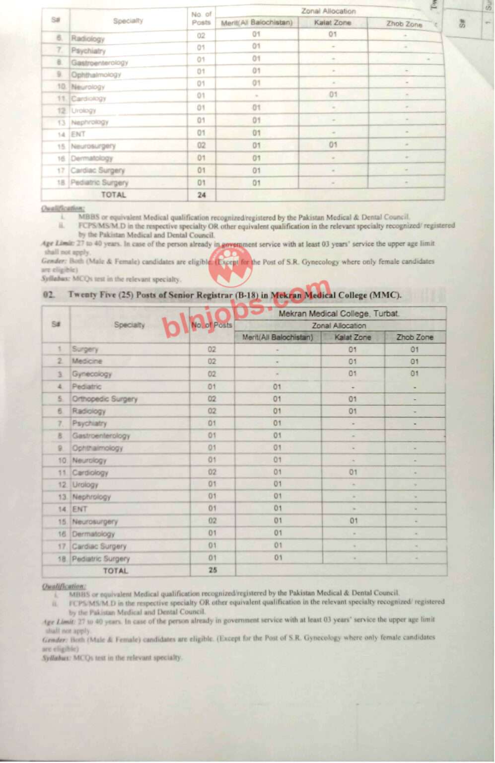 BPSC Jobs 2023 Advertisement No 13-2023 - Balochistan Jobs