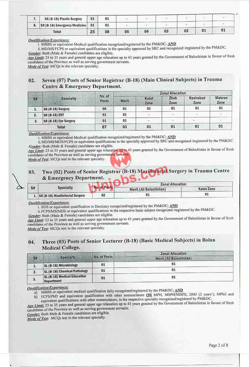 BPSC Jobs 2026– Advertisement No 1-2026
